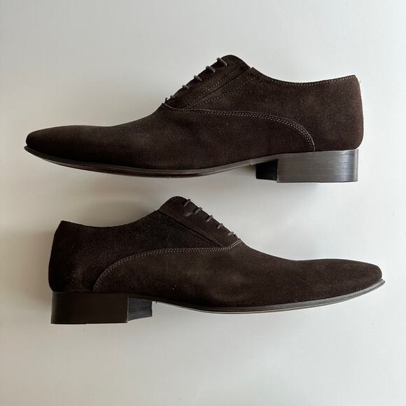 Brett & Sons NWOB Handmade Agustin Derby Chocolate Suede Shoes‎ EU 41 US 8 main image 9